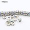 Generic 100Pcs Glass Round Loose Spacer Beads DIY Bracelet Jewelry Making Crafts 8mm